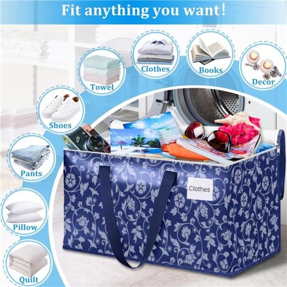 Moving Bags, Extra Large Size Moving Boxes, Heavy Duty Luggagewith Smooth Zipper - Picture 4 of 7